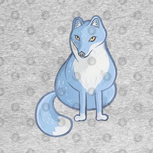 Blue arctic fox by Mimie20